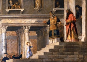 Apresentaçao de Nossa Senhora no Templo - Tiziano